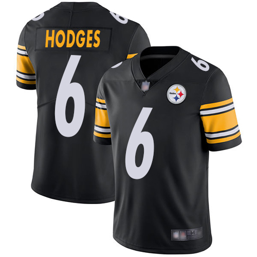 Youth Pittsburgh Steelers Football #6 Limited Black Devlin Hodges Home Vapor Untouchable Nike NFL Jersey